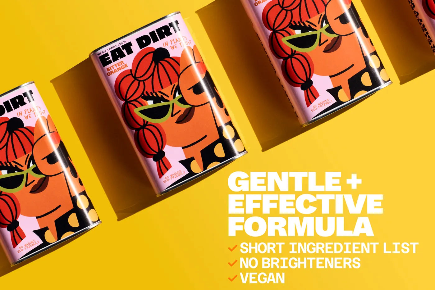 Eat Dirt Bitter Orange tins
